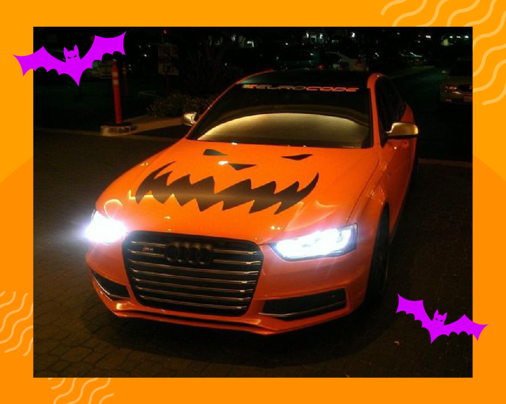 Imanes Reflectantes Auto Carro Halloween Decoracion Dia Muer